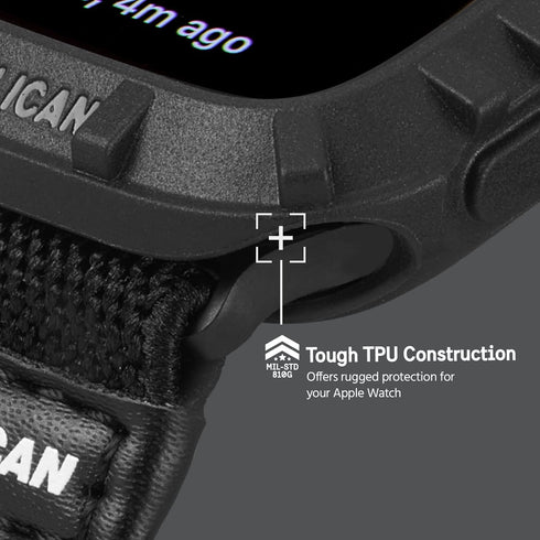 Pelican - Protector Series - Bumper for 38-40mm Apple Watch Series 1/2/3/4/5 - Black...