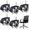 5 pcs Office Chair Caster Wheels Replacement, 360 Degree Rotation Mute Desk Chair Wheels Heavy Duty for All Floors Including Hardwood, Universal S...