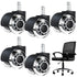 5 pcs Office Chair Caster Wheels Replacement, 360 Degree Rotation Mute Desk Chair Wheels Heavy Duty for All Floors Including Hardwood, Universal S...