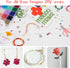 Newlibery 1258Pcs 6mm Glass Beads for Bracelet Making Kit,20 Colors Crystal Jewelry Bead,Craft DIY Set with Elastic String,Charms,Rings,Gift for G...