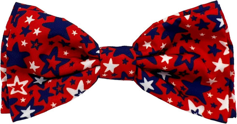 Huxley & Kent Bow Tie for Pets | Patriot Stars (Small) | 4th of July Patriotic Velcro Bow Tie Collar Attachment | Fun Bow Ties for Dogs & Cats | C...