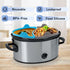 Slow Cooker Liners Compatible for Crock Pot 6 Quart, 2Packs Silicone Cooking Liners Reusable, Dishwasher Safe, BPA Free (Grey+Blue)...