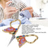 Home Scissors, Incisive Blade Butterfly Appearance Sewing Scissors for DIY Art Work, 3.3 inch Shears Cross Stitch Knitting Scissor...