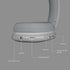 Gabba Goods Wireless Over Ear Bluetooth Headphones with Microphone - Wireless Headset -Noise Reduction - Bluetooth, Wired,Built in Micro SD for Tr...