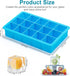 2 Pack Ice Cube Trays, ZDPMK Silicone Easy Release Flexible Molds 15 Ice Cubes Tray for Freezer?Cocktail?Whiskey?Reusable & BPA Free...