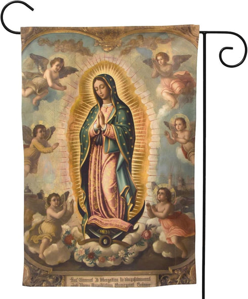 YISHOW Our Lady of Guadalupe Mother Of God Garden Flag Double Sided Vertical Holly Mary Blessed Virgin Mary Religious House Flags Yard Signs Outdo...