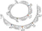 Efulgenz Indian Silver Tone Bell Charms Tassel Chain Anklet Set for Women Bracelet Payal Foot Jewelry...