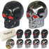 Skull Style Shape Tires Valve Stem Caps Antirust Copper Core for Motorcycle Bike Car, 4 PCs Black and 4 PCs Silver (Total 8 PCs)...