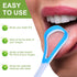 10 Pieces Tongue Scraper Tongue Cleaner Plastic Tongue Brush for Adults Kids Healthy Oral Care, Pink Blue Green Purple Orange...