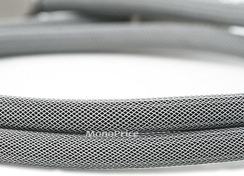 Monoprice Premium S/PDIF (Toslink) Digital Optical Audio Cable - Silver - 10 Feet | Heavy Duty Mesh Jacket, Metal Connector Heads, For Play Statio...