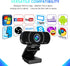Akyta 1080P Webcam with Microphone, Noise-Canceling/Privacy Cover & Wide Angle 110°, Plug and Play USB Web Camera for Desktop Computer PC Laptop M...