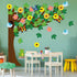 MALLMALL6 198Pcs Classroom Tree Bulletin Board Decor Seasonal Tree Summer Autumn Winter Spring Cutouts Border Set Four Seasons Chalkboard Wall Dec...
