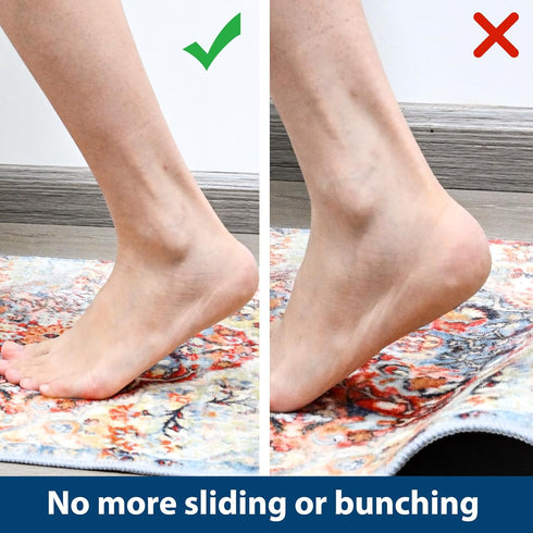 Non Slip Rug Pads for Hardwood Floors, 3x5 Rug Pad Gripper for Area Rugs, Under Carpet Anti Skid Mat, Beige, Keep Your Rugs Safe and in Place...