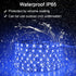 ALITOVE 16.4ft 5050 Blue LED Flexible Strip Ribbon Light Black PCB DC 12V 5M 300 LEDs Waterproof IP65 for Home Garden Commercial Area Lighting, Wi...