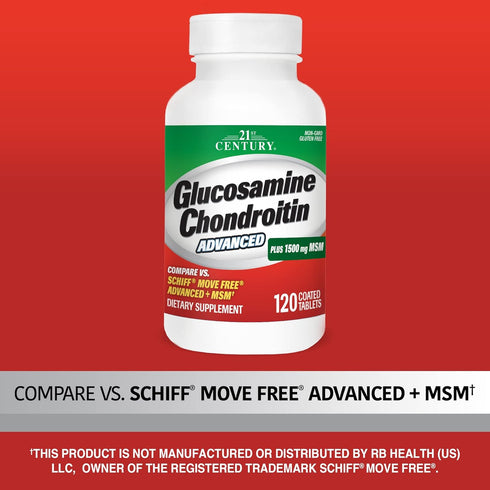 21st Century Healthcare Glucosamine Chondroitin Advanced 120 Tabs (27291)...