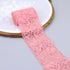 Pink Elastic Lace Trim Floral Stretch Lace Ribbon for Sewing Crafts Decorating...