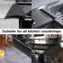 25Inch Kitchen Silicone Stove Counter Gap Cover, Easy Clean Heat Resistant Wide & Long Gap Filler, Seals Spills Between Counter, Stovetop, Oven, W...