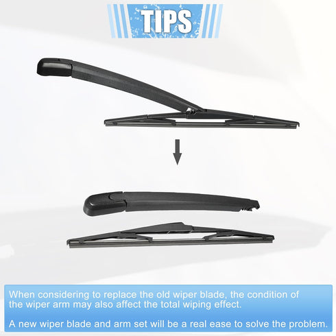 ACROPIX Rear Windshield Wiper Blade Arm Replacement Set OEM Quality Fit for Lexus RX300 2003-2008 for Lexus RX330 2003-2008 - Pack of 2...