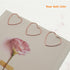 Heart Paper Clips Rose Gold Paper Clips Cute (100 Pcs, Rose Gold)...