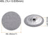30pcs 40L Fabric Cloth Covered Button 25mm Round Metal Shank Sewing Buttons for Suits Dress Blouses, Grey...