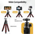 Sensyne Phone Tripod, Flexible Cell Phone Tripod with Phone Holder and Wireless Remote, Mini Travel Tripod Stand, Compatible with All Cell Phones,...