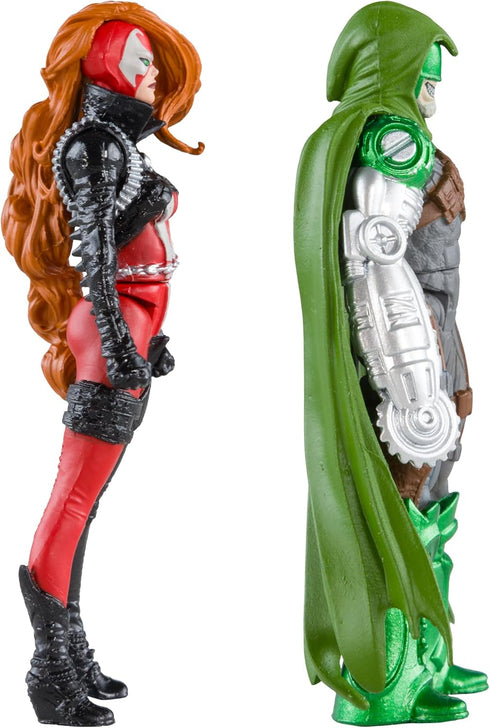 McFarlane Toys - Spawn Page Punchers 2pk She Spawn and Curse 3in Action Figures with Comic...