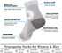 2 Pairs Neuropathy Socks for Women & Men, Functional Socks for Neuropathy, Soothe Relief Socks for Neuropathy Pain...