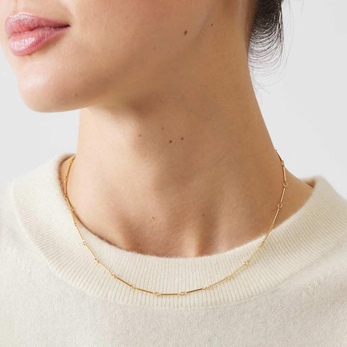 Jabogrii 16.4 Feet 18K Gold Plated Brass Chain for Jewelry Making Columnar Necklace Bracelet Jewelry Making Chains with Lobster Clasps and Open Ju...