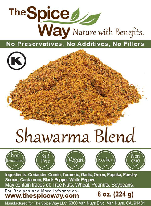 The Spice Way - Shawarma Blend Recipe Inside (meat and poultry rub/meat and poultry spice)- 8 oz...