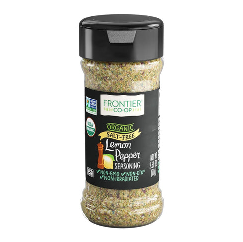 Frontier, Salt Free Organic Seasoning Lemon Pepper, 2.5 Oz...