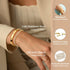 doubgood Gold Bracelets for Women Gold Bangles for Women Tennis Bracelets Bangle Bracelets Gold Bracelet Stack 14K Gold Plated Jewelry Mother's Da...