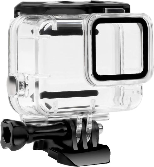 FitStill Waterproof Housing Case Only for Go Pro Hero 7 White & Silver, Protective 45m Underwater Dive Case Shell with Bracket Accessories for Go ...