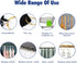 24 Pack Shower Curtain Rings,Rust Proof Shower Curtain Hooks for Bathroom,Circular Decorative Shower Curtain Rings and Hooks for Shower Rod,Metal ...
