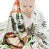 Woodland Baby Monthly Milestone Blanket, Woodland Animals Baby Growth Chart Monthly Blanket, Watch Me Grow Baby Woodland Forest Nursery for New Mo...