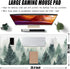 Extended Large Gaming Mouse Pad, Misty Forest Large Desk Mat for Desktop XXL, Non-Slip Rubber Base Stitched Edges Long Computer Keyboard Desk Pad ...