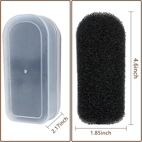 2PCS Felt Hat Brush, Felt Hat Cleaner with Horsehair Brush and Sponge Brush, Cowboy Hat Cleaner Easily Removes Dust Fuzz and Lint for Shoes Hats a...