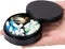 Pill Box 3 Compartment - Metal Travel Pill Case for Pocket or Purse, Portable Waterproof Medicine Pill Organizer Holder Daily Pill Container for M...