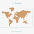 Navaris Cork Board World Map - Self-Adhesive Corkboard Continents for Wall to Pin, Plan and Document Travels - Includes 18 Cork Pieces and 10 Pins...
