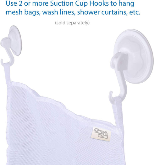 Suction Cup Hooks, Pack of 12 - Locking System - Extra Strong Vacuum Suction Power - Ideal Kitchen or Bathroom Hangers - For Towels, Bathrobes, Co...