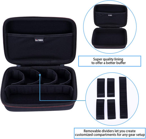 L LTGEM Camera Travel Case Compatible with AKASO EK7000 / EK7000 Pro / V50 / V50X / Brave 7 / Brave 7 LE/Brave 4 / Brave 4 Pro/Brave 4 Elite Camer...