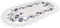 Embroidered Delft Blue Onion Flower Table Runner, Dresser Scarf Doily (14Wx27L)...