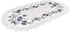 Embroidered Delft Blue Onion Flower Table Runner, Dresser Scarf Doily (14Wx27L)...