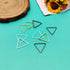 180pcs Earrings Beading Hoop 20mm Triangle Earring Hoops Beading Hoop Earrings Finding Triangle Linking Rings for DIY Jewelry Making Finding, Earr...