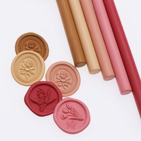 Wax Seal Sticks 10 Pcs? Sealing Wax Sticks Use with Glue Gun Wax Sticks for Stamp Seals Seal Wax Seal Stamps?Make Letters Wedding Invitations Lnvi...