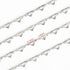 UMAOKANG 16.4 Feet Stainless Steel Jewelry Chain for Jewelry Making, Silver Heart Necklace Bracelet Chain Bulk Jewelry Supplies Findings...