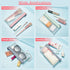 4 Pack Pencil Case Zipper Pencil Pouch, Multifunctional Clear Pen Bag Organizer Stationery Storage Bag for Office Supplies Cosmetics Makeup Travel...