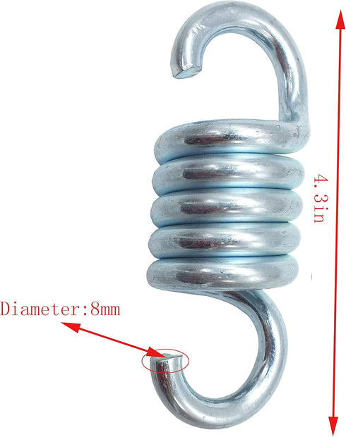 2pcs 4inches Hammock Chair Spring Heavy Duty Spring for Porch Swings Hanging Chairs and Hanging Swing ?600lbs/pcs Weight Capacity...