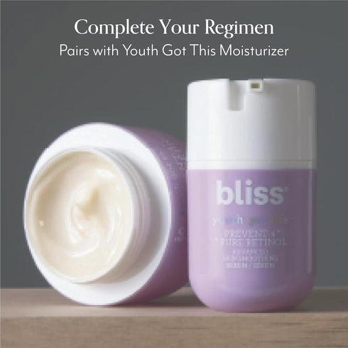 Bliss Youth Got This Prevent-4 + Pure Retinol Face Serum - Advanced Skin Smoothing Serum - Anti Aging, Reduces Wrinkles, and Lines - Clinically Pr...