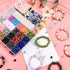 DULEFUN Pony Beads Bracelet Making Kit 24 Colors Kandi Pony Beads with Letter Alphabet Clay Heart Beads and Charms Hair Beads Braids for Women Gir...