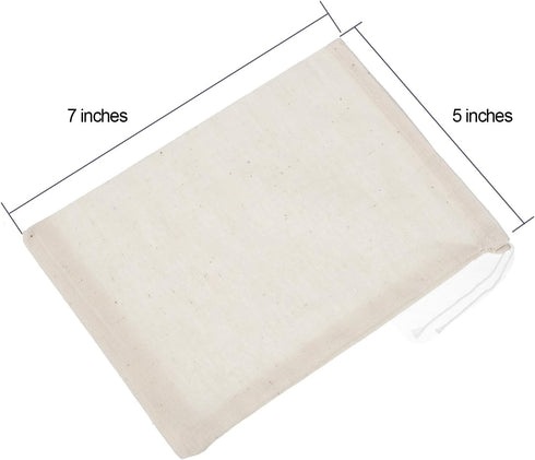 Pangda 30 Pack Muslin Drawstring Cotton Bags for Gifts (5 x 7 Inch)...